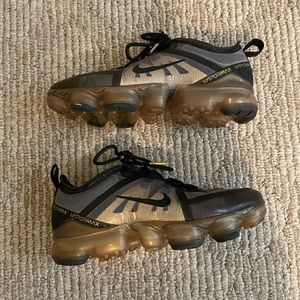 Nike Gold and Black Vapor Max